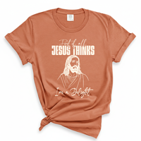 Load image into Gallery viewer, First of All Jesus Thinks I'm A Delight - Comfort Colors Tee
