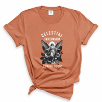 Load image into Gallery viewer, Celestial Tax Evasion Angel Shirt - Comfort Colors Tee