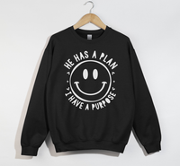 Load image into Gallery viewer, He Has A Plan, I Have A Purpose - Christian Sweatshirt
