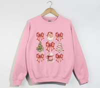 Load image into Gallery viewer, Coquette Christmas Bows - Holiday Sweatshirt
