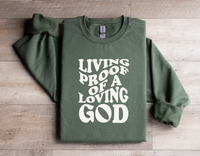 Load image into Gallery viewer, Living Proof Of A Loving God - Sweatshirt
