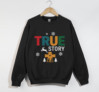 Load image into Gallery viewer, The True Story Of The Birth Of Jesus - Christian Sweatshirt
