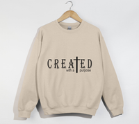 Load image into Gallery viewer, Created With A Purpose - Christian Sweatshirt