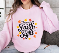 Load image into Gallery viewer, Walk By Faith Not By Sight - Women&#39;s Sweatshirt
