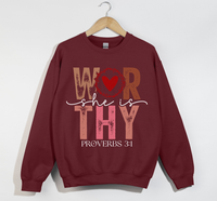 Load image into Gallery viewer, She Is Worthy - Christian Sweatshirt