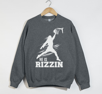 Load image into Gallery viewer, He Is Rizzin&#39; Funny Jesus Meme Sweatshirt
