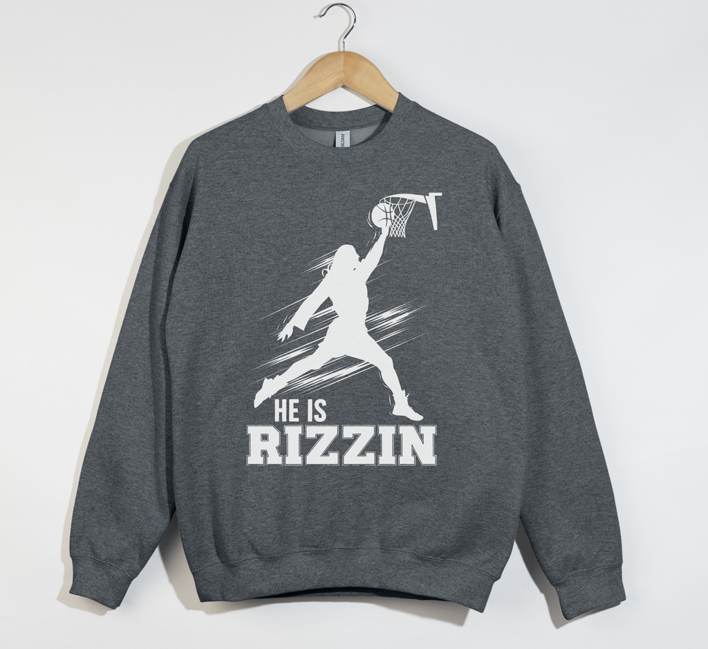 He Is Rizzin' Funny Jesus Meme Sweatshirt