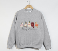 Load image into Gallery viewer, Meowy Christmas Cat Lover Sweatshirt
