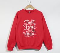 Load image into Gallery viewer, Trust In The Lord With All Your Heart - Christmas Sweatshirt
