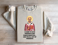 Load image into Gallery viewer, Saint Nicholas Funny Meme Print
