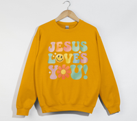 Load image into Gallery viewer, Jesus Loves You - Christian Sweatshirt
