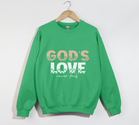 Load image into Gallery viewer, God&#39;s Love Never Fails - Christian Sweatshirt
