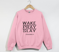 Load image into Gallery viewer, Wake Pray Slay - Christian Sweatshirt
