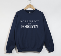 Load image into Gallery viewer, Not Perfect, Just Forgiven - Christian Sweatshirt
