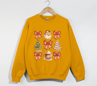 Load image into Gallery viewer, Coquette Christmas Bows - Holiday Sweatshirt
