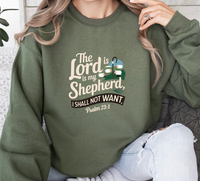 Load image into Gallery viewer, The Lord Is My Shepherd - Women&#39;s Dark Sweatshirt
