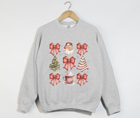 Load image into Gallery viewer, Coquette Christmas Bows - Holiday Sweatshirt
