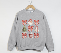 Load image into Gallery viewer, Coquette Christmas Bows - Holiday Sweatshirt
