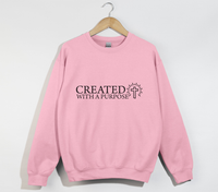 Load image into Gallery viewer, Created With A Purpose - Christian Sweatshirt

