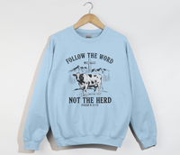 Load image into Gallery viewer, Follow The Word, Not The Herd - Christian Sweatshirt
