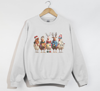 Load image into Gallery viewer, Christmas Chickens Sweatshirt
