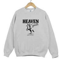Load image into Gallery viewer, Christian Cowboy Sweatshirt - Heaven Yeah Riding With Jesus Shirt