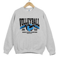 Load image into Gallery viewer, Volleyball Serve With Purpose Shirt - Christian Faith Athlete Sweatshirt