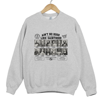 Load image into Gallery viewer, Ain't No Hood Like Sainthood - Christian Catholic Saint Sweatshirt
