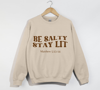 Load image into Gallery viewer, Be Salty Stay Lit - Christian Sweatshirt
