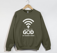 Load image into Gallery viewer, Connect To God, The Password Is Prayer - Christian Sweatshirt
