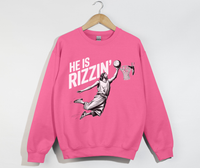 Load image into Gallery viewer, He Is Rizzin&#39; Funny Jesus Meme Sweatshirt
