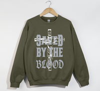 Load image into Gallery viewer, Saved By The Blood - Jesus Sweatshirt