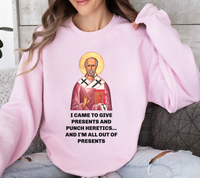 Load image into Gallery viewer, Saint Nicholas Funny Meme Print
