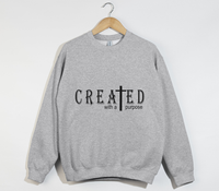 Load image into Gallery viewer, Created With A Purpose - Christian Sweatshirt