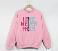 Load image into Gallery viewer, Love Never Fails - Christian Sweatshirt
