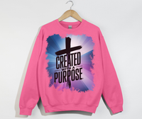 Load image into Gallery viewer, Created With A Purpose - Christian Sweatshirt