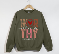 Load image into Gallery viewer, She Is Worthy - Christian Sweatshirt