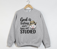 Load image into Gallery viewer, God Is Testing And I Have Not Studied - Sweatshirt
