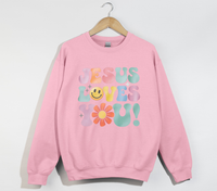 Load image into Gallery viewer, Jesus Loves You - Christian Sweatshirt
