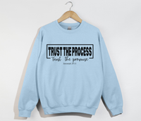 Load image into Gallery viewer, Trust The Process, Trust The Promise - Jeremiah 29:11 Sweatshirt
