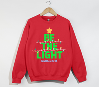 Load image into Gallery viewer, Be The Light - Christmas Sweatshirt
