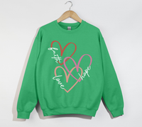 Load image into Gallery viewer, Faith Love Hope - Christian Sweatshirt

