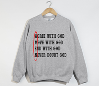 Load image into Gallery viewer, AMEN: Agree, Move, End, Never Doubt God - Christian Sweatshirt
