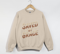 Load image into Gallery viewer, Saved By Grace - Christian Sweatshirt
