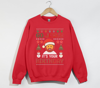 Load image into Gallery viewer, Go Jesus, It&#39;s Your Birthday - Christmas Sweatshirt
