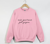 Load image into Gallery viewer, Not Perfect, Just Forgiven - Christian Sweatshirt
