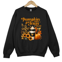 Load image into Gallery viewer, Pumpkin Spice and Jesus Christ Sweatshirt - Christian Fall Shirt