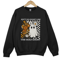 Load image into Gallery viewer, Ain't No Ghost Like the Holy Ghost Sweatshirt, Funny Christian Fall Shirt, Spooky Season Faith Pullover, Autumn Ghost Sweatshirt
