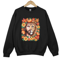 Load image into Gallery viewer, Lion of Judah Jesus Shirt - Autumn Fall Christian Sweatshirt