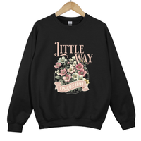 Load image into Gallery viewer, Little Way Floral - Lisieux 1897 Sweatshirt, St Therese Catholic Trendy Shirt